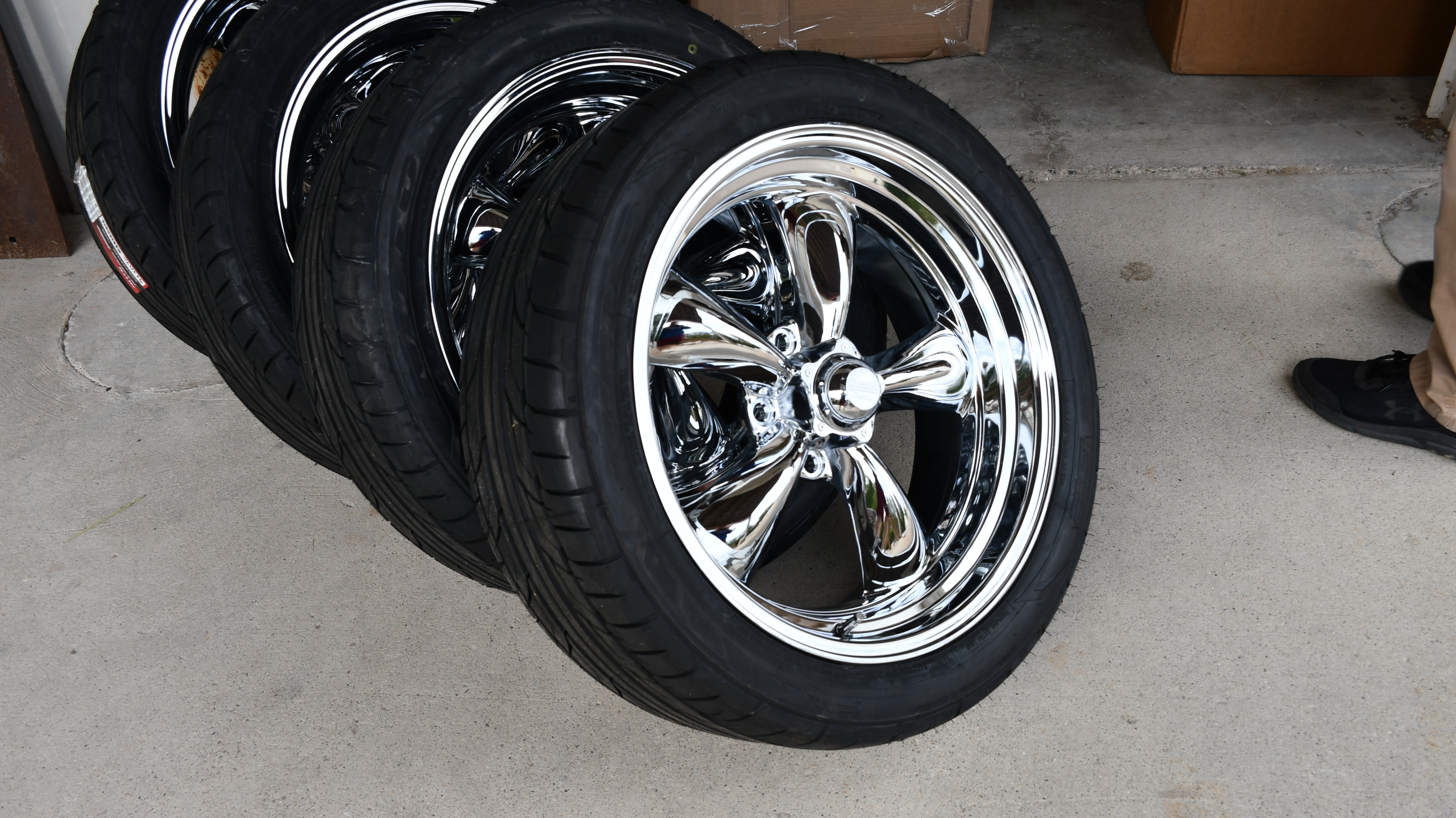950s Ford F100 + 20 inch American Racing + Torq Thrust + Nitto NT555 G2 + 245/45R20